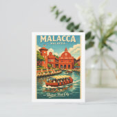 Malacca in Malaysia travel Briefkaart (Staand voorkant)