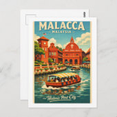 Malacca in Malaysia travel Briefkaart (Voorkant / Achterkant)