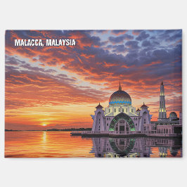 Malacca Straits-moskee Maleisië Ansichtkaart Magneet