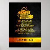 Malachi 3:10 Bijbelversie Poster (Voorkant)