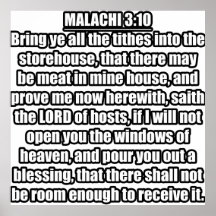 Malachi 3:10 KJV Bijbel Verse