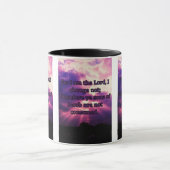 Malachi 3:6 KJV Bijbel Verse Pic Two-Tone Mok (Midden)