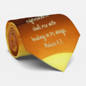 Malachi 4:3 Sunrise Scripure stropdas (Opgerold)