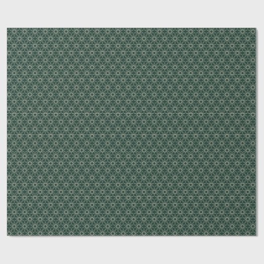 Malachiet Bot Geometrie Cadeaupapier (Vlak)