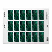 Malachiet Cu6CO3(OH)2 Etiket (Full Sheet)