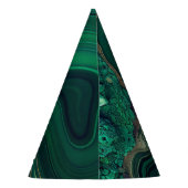 Malachiet Cu6CO3(OH)2 Feesthoedjes (Achterkant)