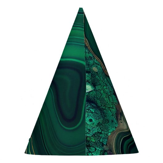 Malachiet Cu6CO3(OH)2 Feesthoedjes (Achterkant)