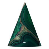 Malachiet Cu6CO3(OH)2 Feesthoedjes (Links)