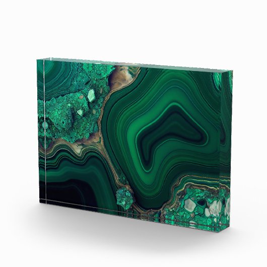 Malachiet Cu6CO3(OH)2 Fotoblokken (Rechts)