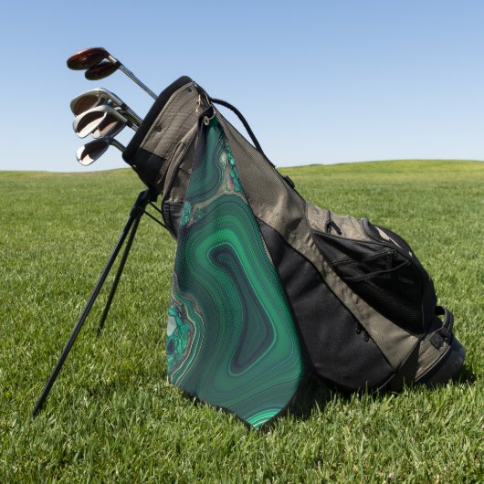 Malachiet Cu6CO3(OH)2 Golfhanddoek (Groen)