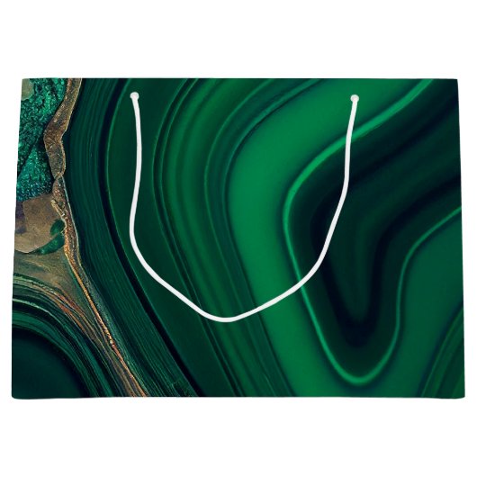 Malachiet Cu6CO3(OH)2 Groot Cadeauzakje (Voorkant)