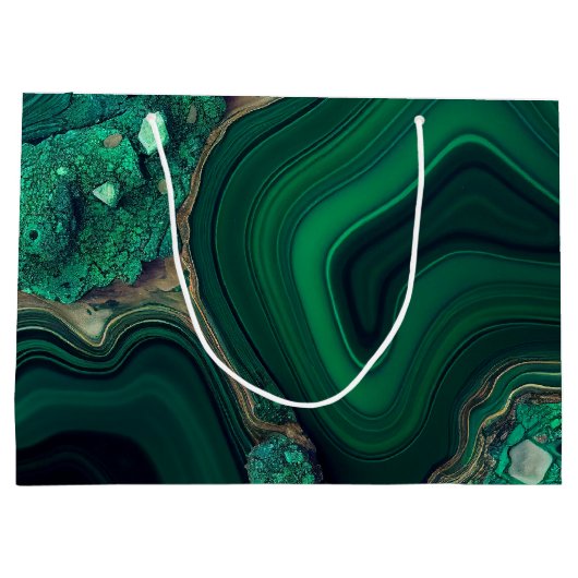 Malachiet Cu6CO3(OH)2 Groot Cadeauzakje (Achterkant)