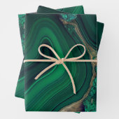 Malachiet Cu6CO3(OH)2 Inpakpapier Vel (In situ)