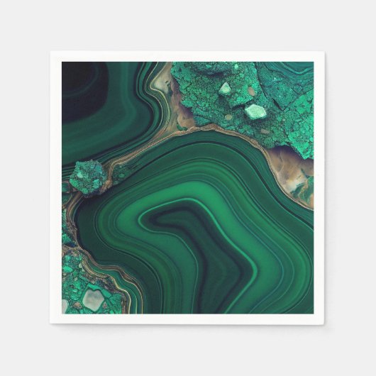 Malachiet Cu6CO3(OH)2 Servet (Voorkant)