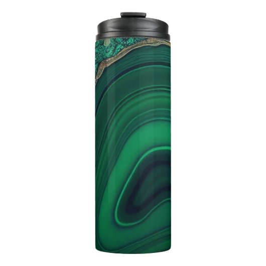 Malachiet Cu6CO3(OH)2 Thermosbeker (Voorkant)