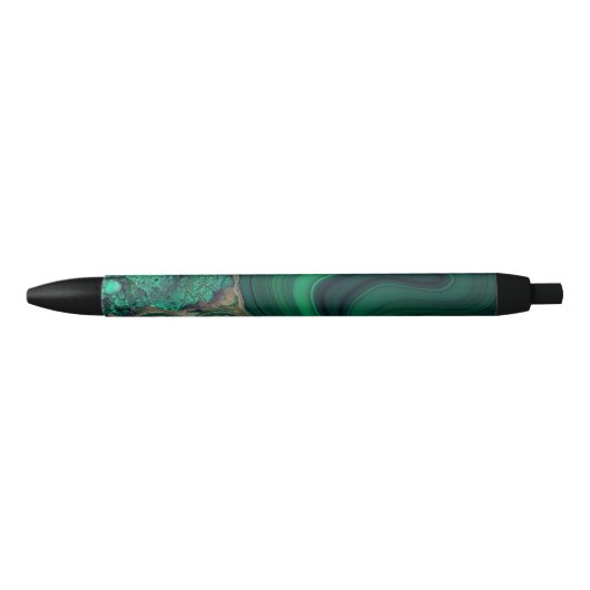 Malachiet Cu6CO3(OH)2 Zwarte Inkt Pen (Voorkant)