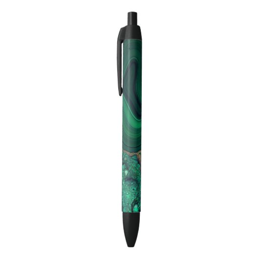 Malachiet Cu6CO3(OH)2 Zwarte Inkt Pen (Top (Verticaal))