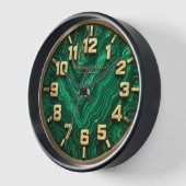 Malachiet decoratieve wandklok (Hoek)