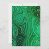 Malachiet en gouden agaat Beperkte uitnodigingslij Aankondiging (Achterkant)