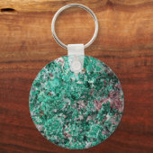 Malachiet en koper sleutelhanger (Voorkant)