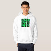 Malachiet, Groene Kleur Hoodie (Voorkant volledig)