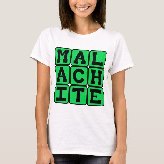 Malachiet, Groene Kleur T-shirt (Voorkant)