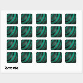 malachiet textuur vierkante sticker (Vel)