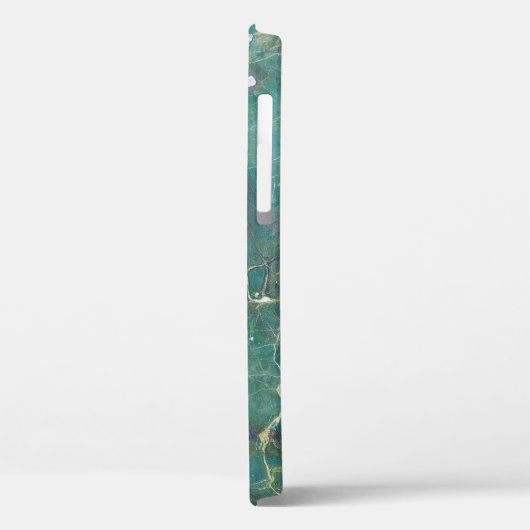 Malachietgroene marmertextuur, detailstructuur van Case-Mate iPhone case (Achterkant / Links)