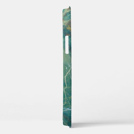 Malachietgroene marmertextuur, detailstructuur van Case-Mate iPhone case (Achterkant / Rechts)