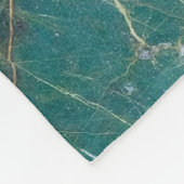 Malachietgroene marmertextuur, detailstructuur van fleece deken (Hoek)