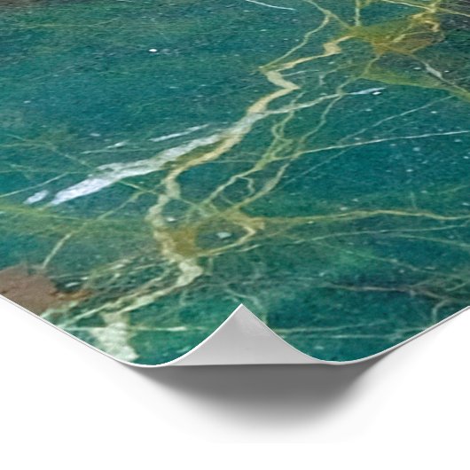 Malachietgroene marmertextuur, detailstructuur van poster (Hoek)