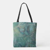 Malachietgroene marmertextuur, detailstructuur van tote bag (Achterkant)