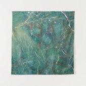 Malachietgroene marmertextuur, detailstructuur van wandkleed (Voorkant)