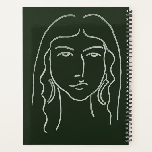 Malachietportret met Long Hair Planner (Achterkant)