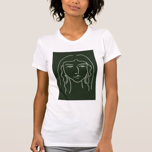 Malachietportret met Long Hair T-shirt (Voorkant)