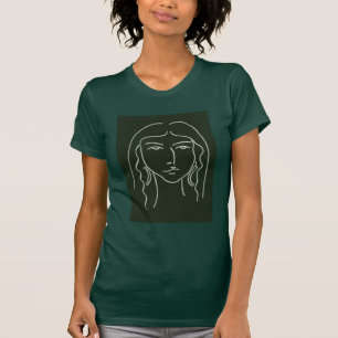 Malachietportret met Long Hair T-shirt