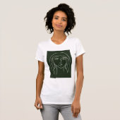 Malachietportret met Long Hair T-shirt (Voorkant volledig)
