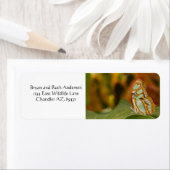 Malachite aan de rand van een blad etiket (Insitu)