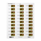 Malachite aan de rand van een blad etiket (Full Sheet)