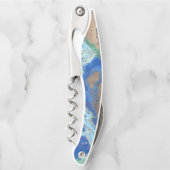 Malachite Azurite Stone ziet er uit Kurkentrekker (Voorkant)