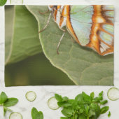 Malachite Butterfly Perched on a leaf Theedoek (Gevouwen)