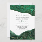 Malachite en Gold Strata Agate Virtual Shower Kaart (Voorkant)