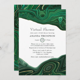 Malachite en Gold Strata Agate Virtual Shower Kaart