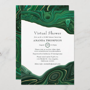 Malachite en Gold Strata Agate Virtual Shower Kaart