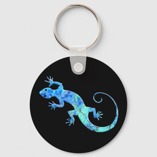 Malachite Gecko Dark Sleutelhanger (Voorkant)