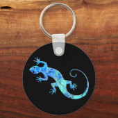 Malachite Gecko Dark Sleutelhanger (Voorkant)