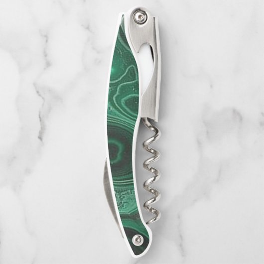 Malachite Geode Hoesje-Mate iPhone Case Kurkentrekker (Achterkant)