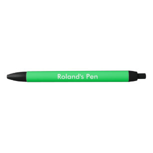 Malachite gepersonaliseerd zwarte inkt pen