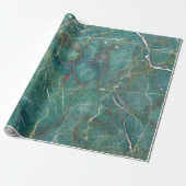 Malachite green marble texture, detail structure o cadeaupapier (Uitgerold)