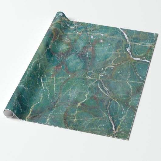 Malachite green marble texture, detail structure o cadeaupapier (Uitgerold)